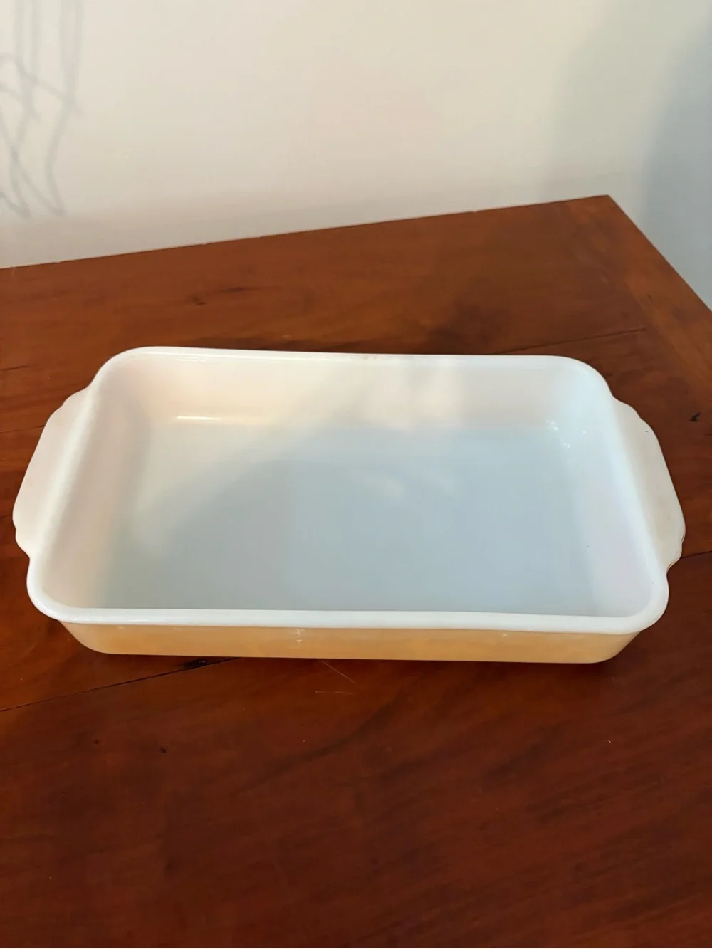 Vintage Fire-King Milk Glass Baking Dish 13x7 Oven Ware